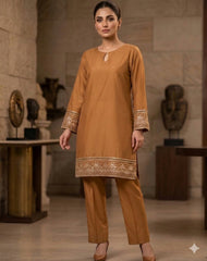 Shahana Premium Plain Suit (Embroidered Patch Collection