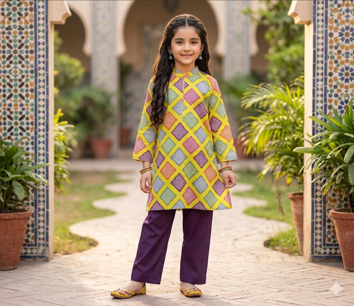 Shahana kids printed lawn 2pc